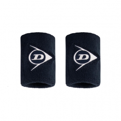 Dunlop Schweissband Handgelenk Logo Short navyblau - 2 Stück